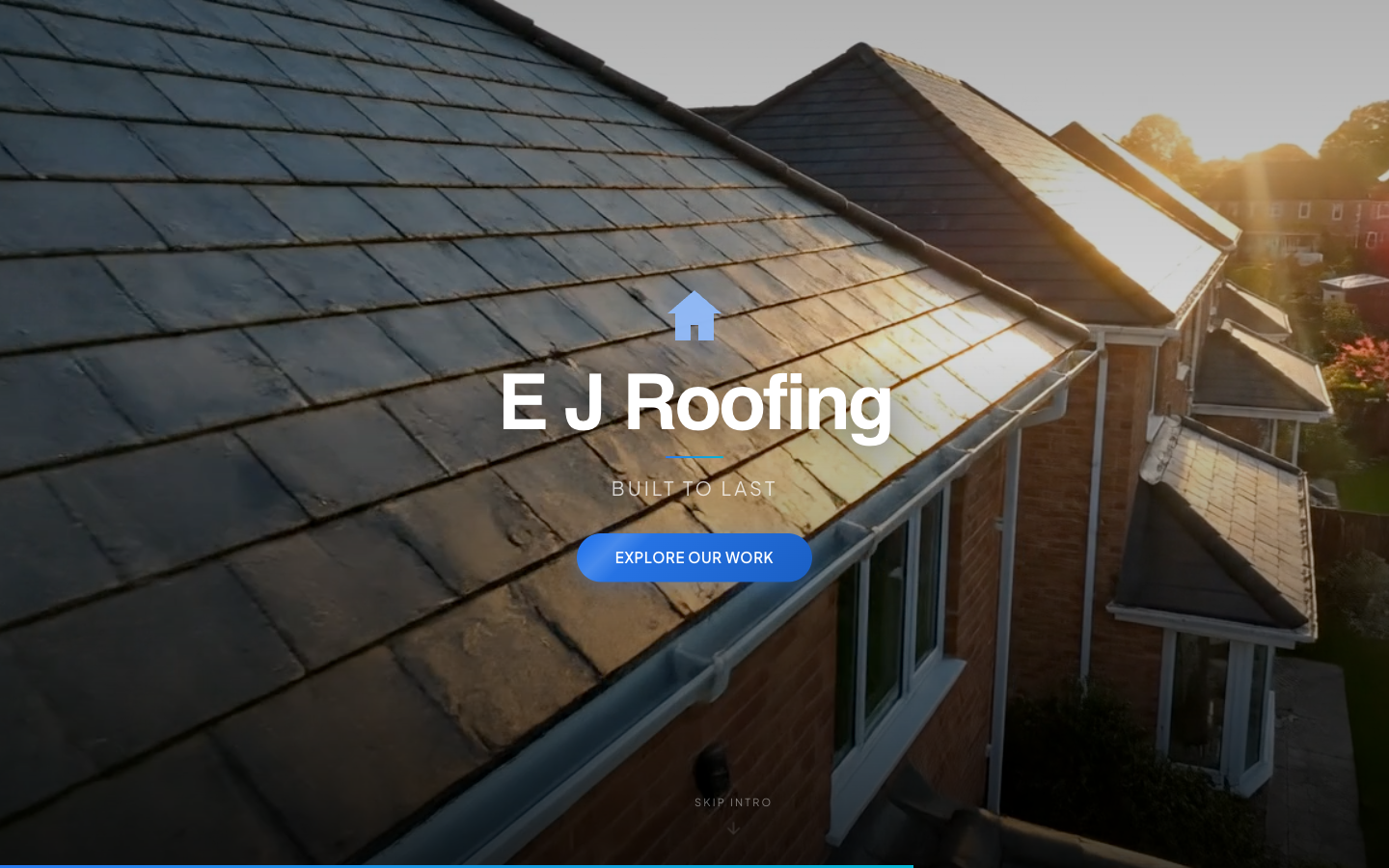 E J Roofing desktop view