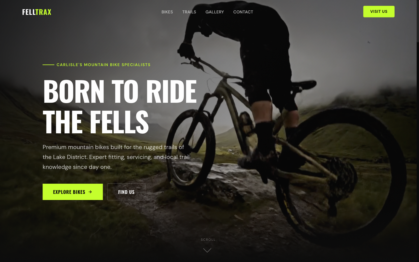 Felltrax Cycles desktop view